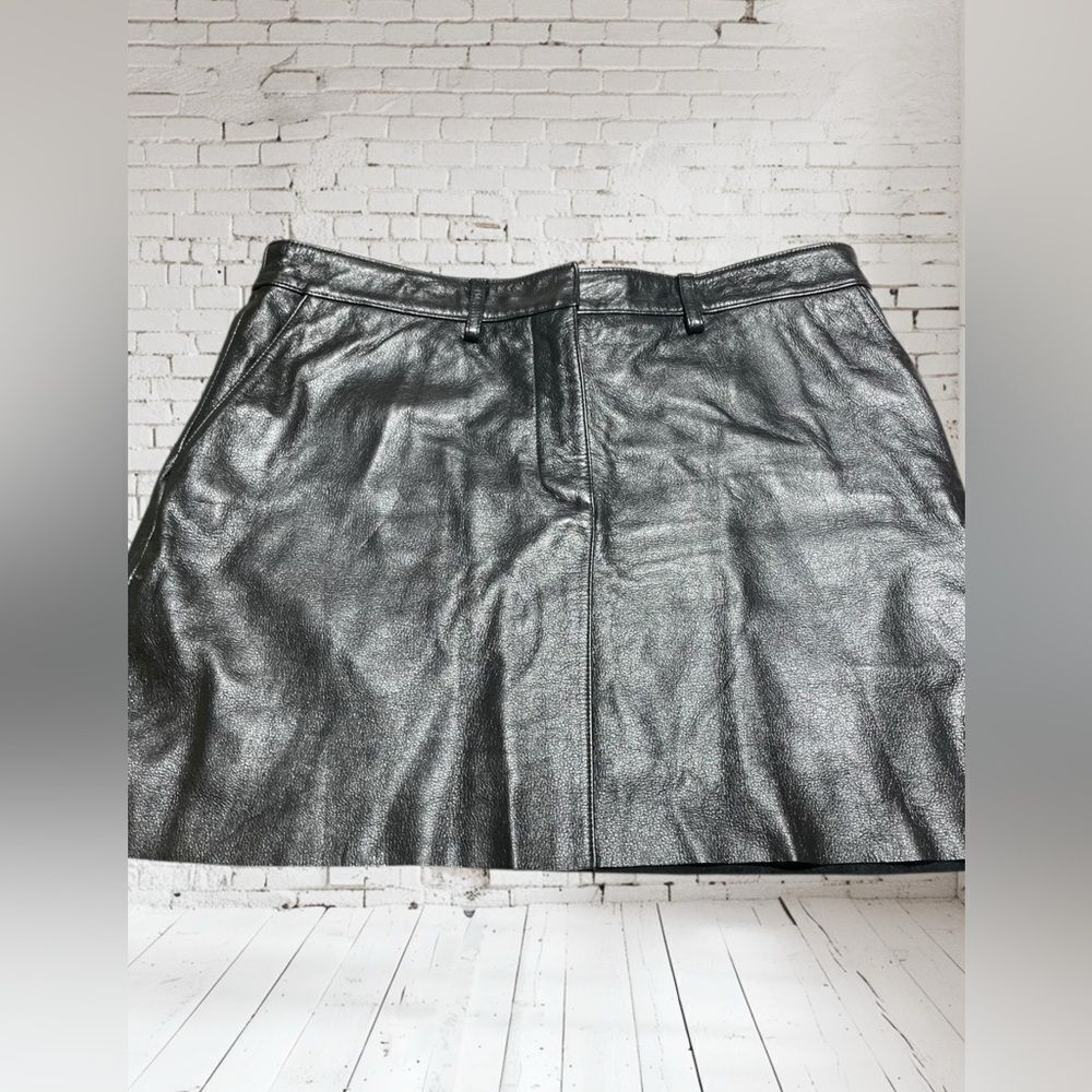 Wilson’s Leather Maxima Black Mini A-Line Skirt Night Out Sz. 12